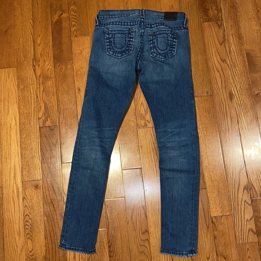 True Religion "Halle" Mid Rise super skinny Jeans Sz 25 - Picture 11 of 12